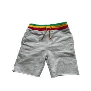 Ziggy Marley X Appaman gray sweat shorts elastic waist pockets jamaica Size 5
